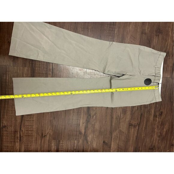 Express NWT Light Grayish Khaki Editor Straight-Leg Pants, Sz 0 - Picture 2 of 7
